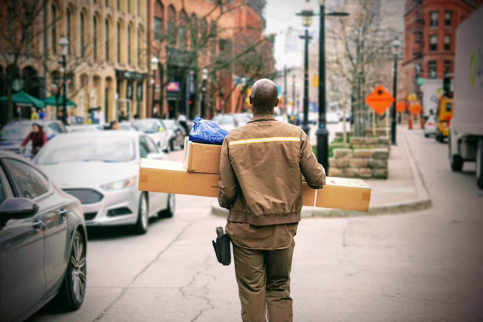 a man delivering perishable goods.