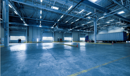 Large empty warehouse
