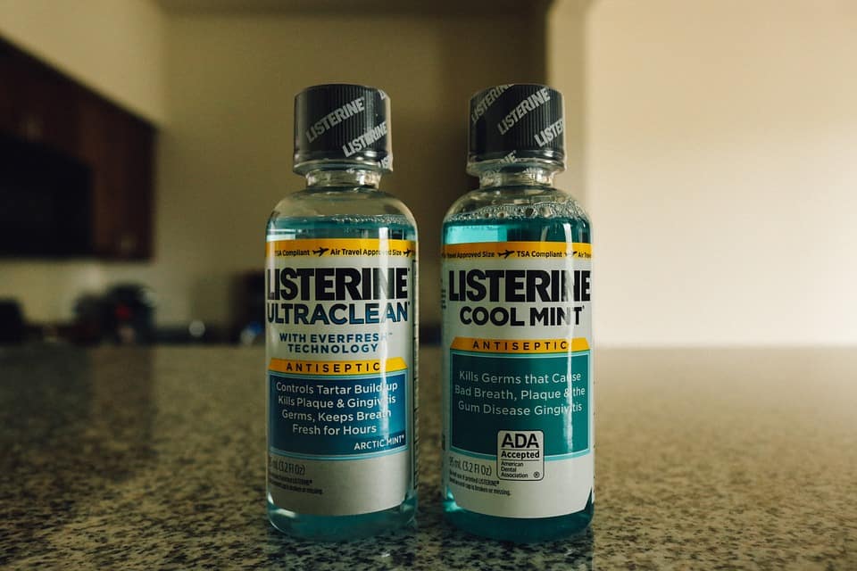 Two Mouthwash Bottles with Tamper-Free Seals