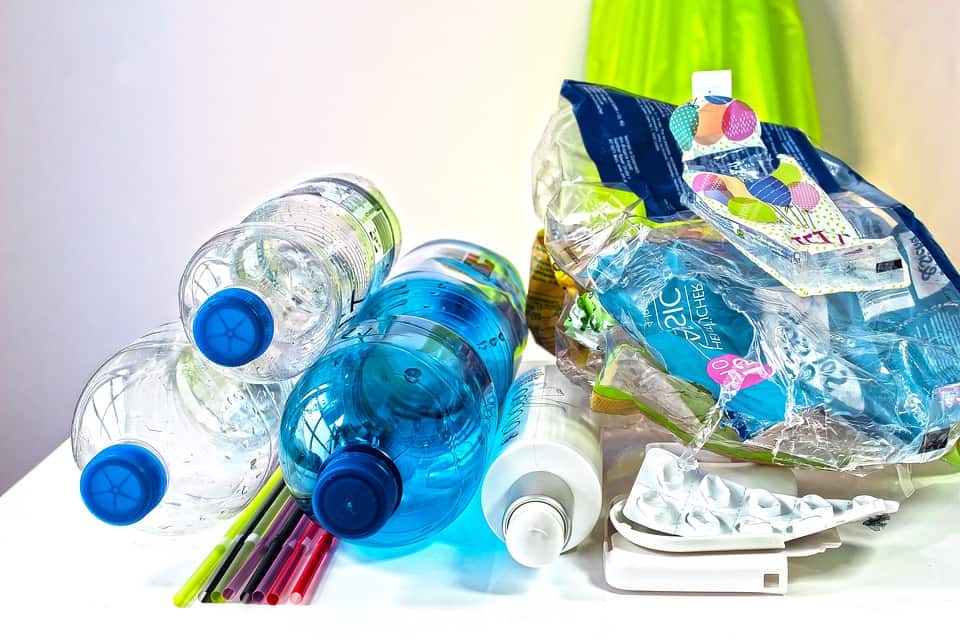 Assortment of plastic ready to be recycled