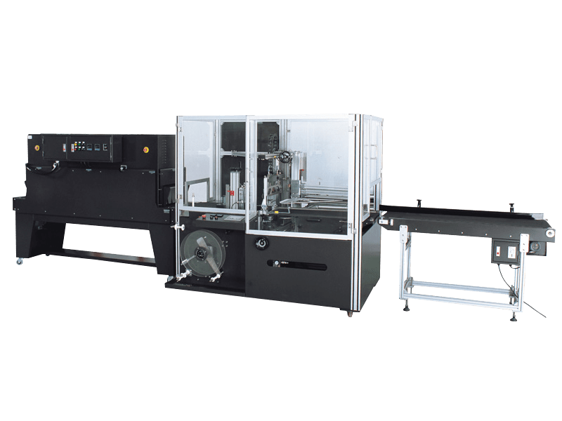 Kempner's shrink wrap machines. Packaging machinery for bottles