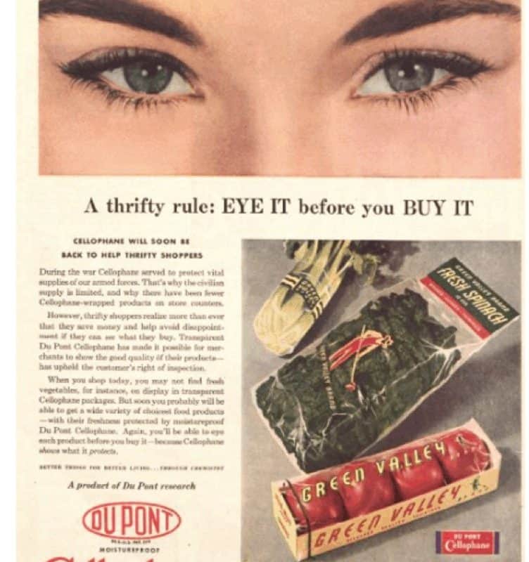1950s Cellophane Advert