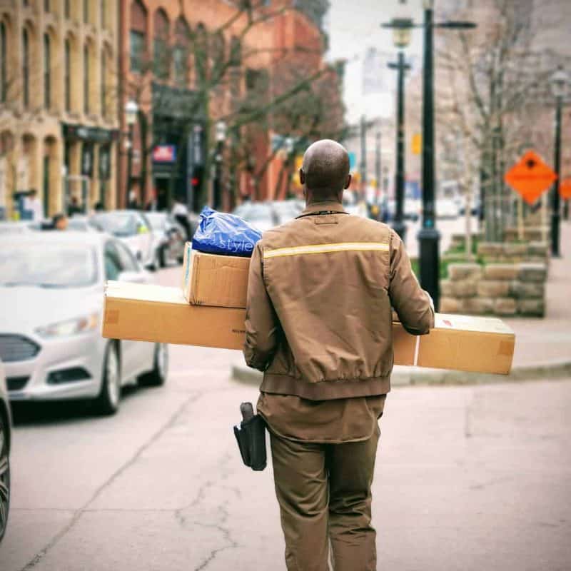 a man delivering perishable goods.